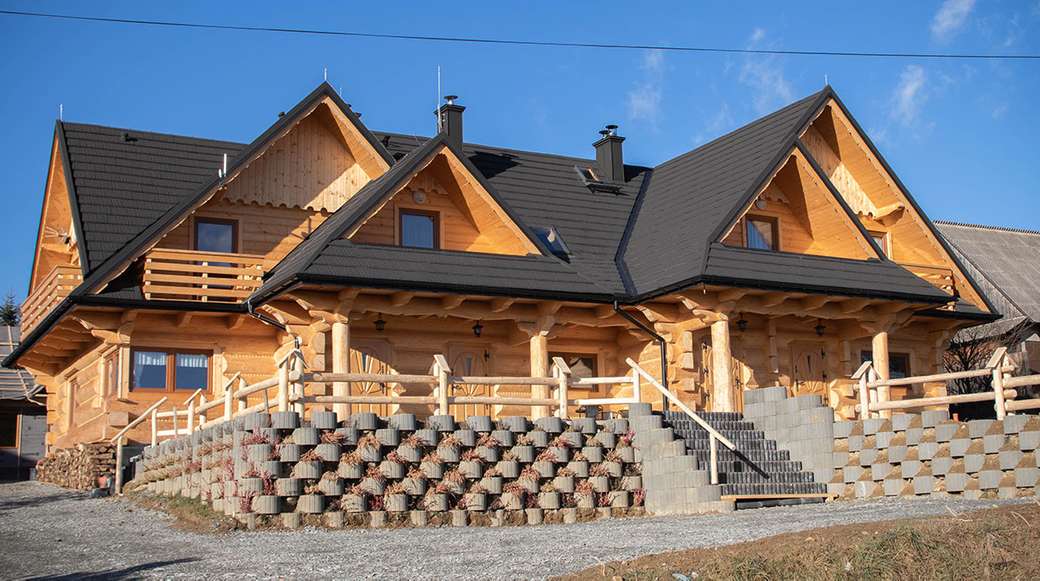 деревянный дом онлайн-пазл