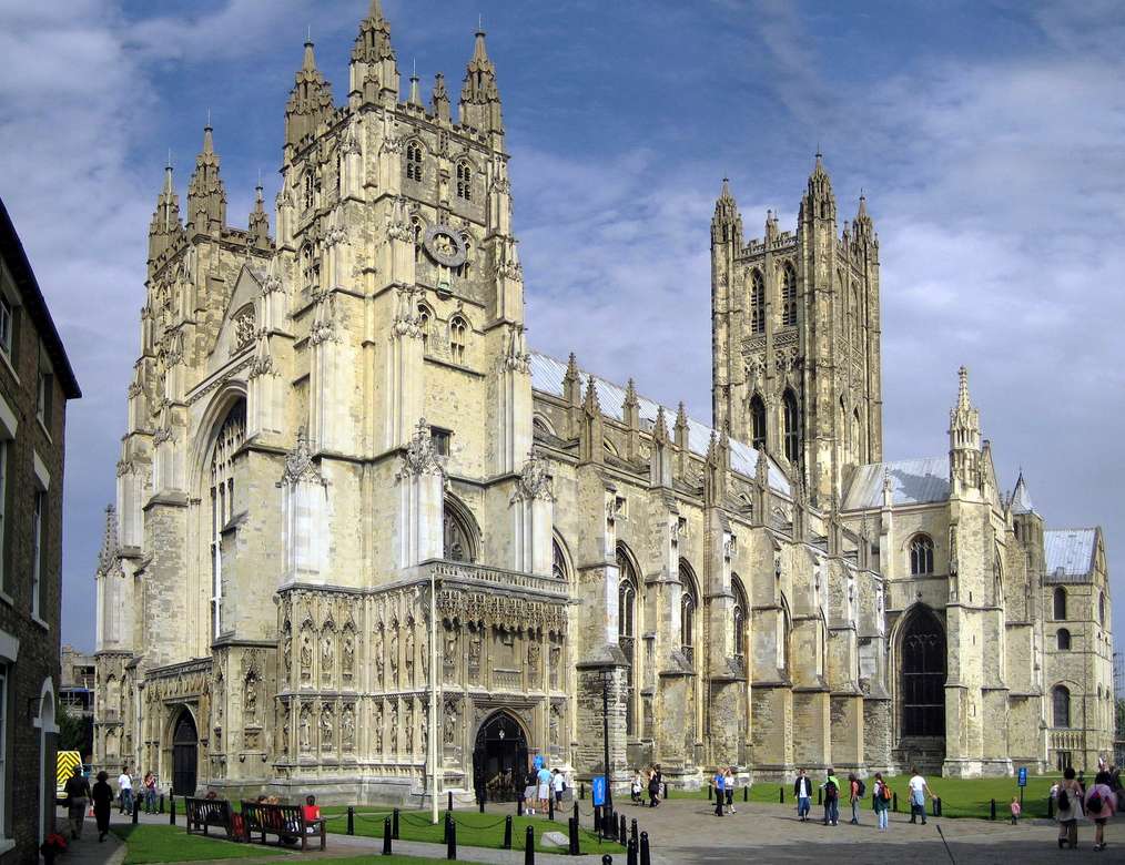 Canterburská katedrála Kent GB skládačky online