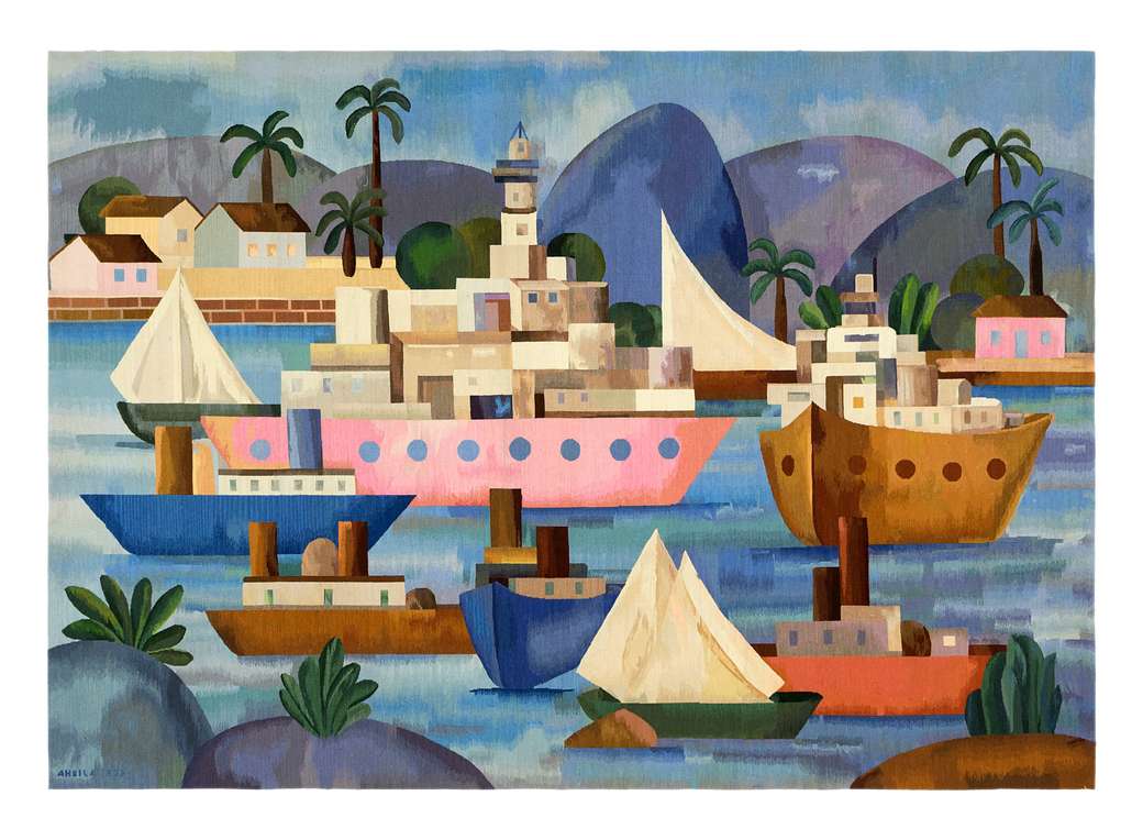 O Porto, Tarsila do Amaral, 1953 jigsaw puzzle online