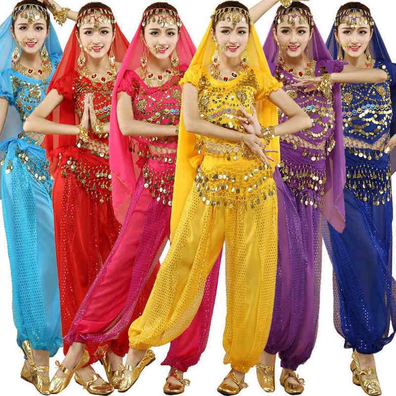 Индийский костюм для танца живота онлайн-пазл