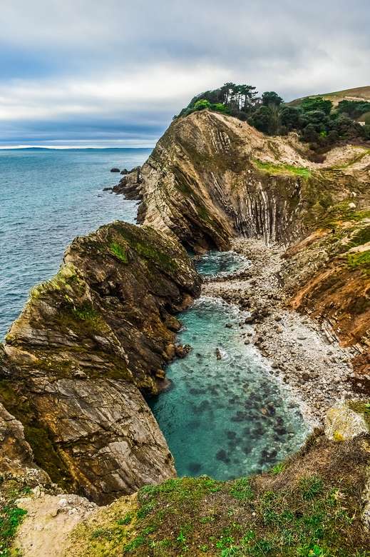 Jurassic Coast Devon nel sud dell'Inghilterra puzzle online