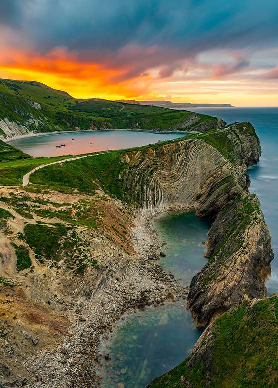 Jurassic Coast Devon nel sud dell'Inghilterra puzzle online