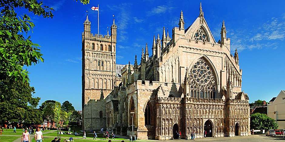 Exeter Cathedral Devon pussel på nätet