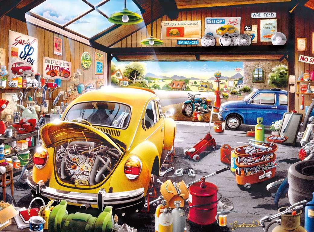 Auto reparatie winkel legpuzzel online