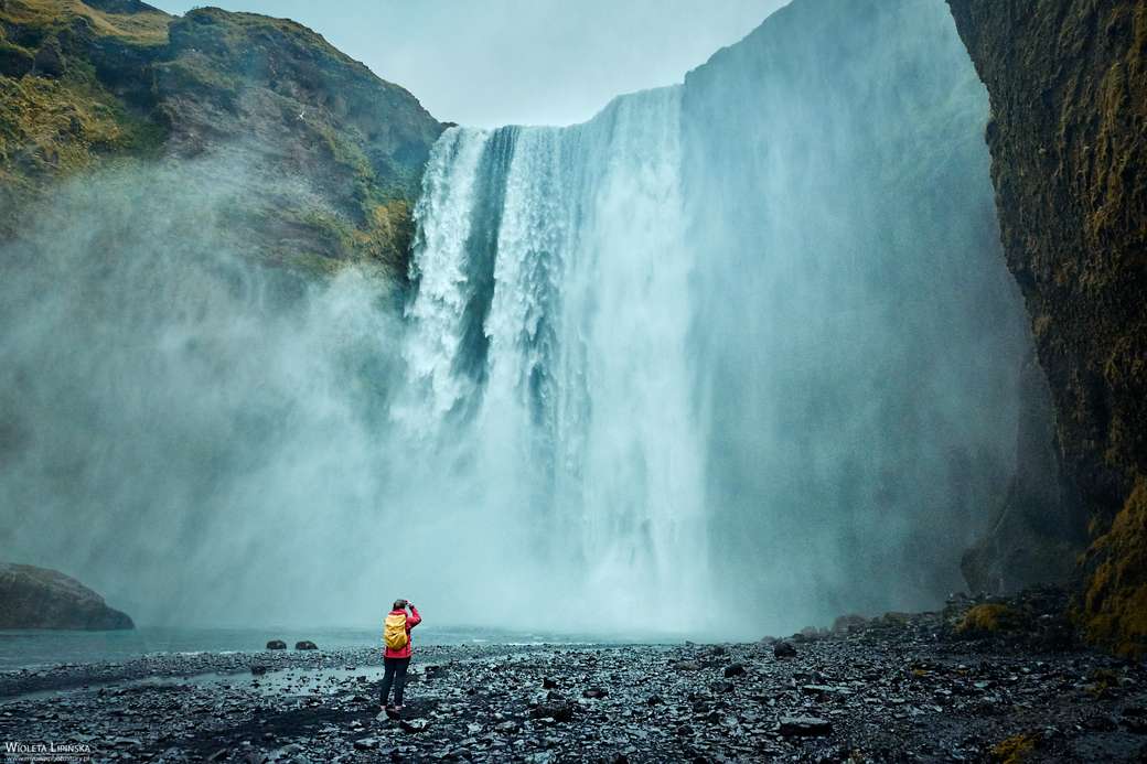 водопад на юге исландии пазл онлайн
