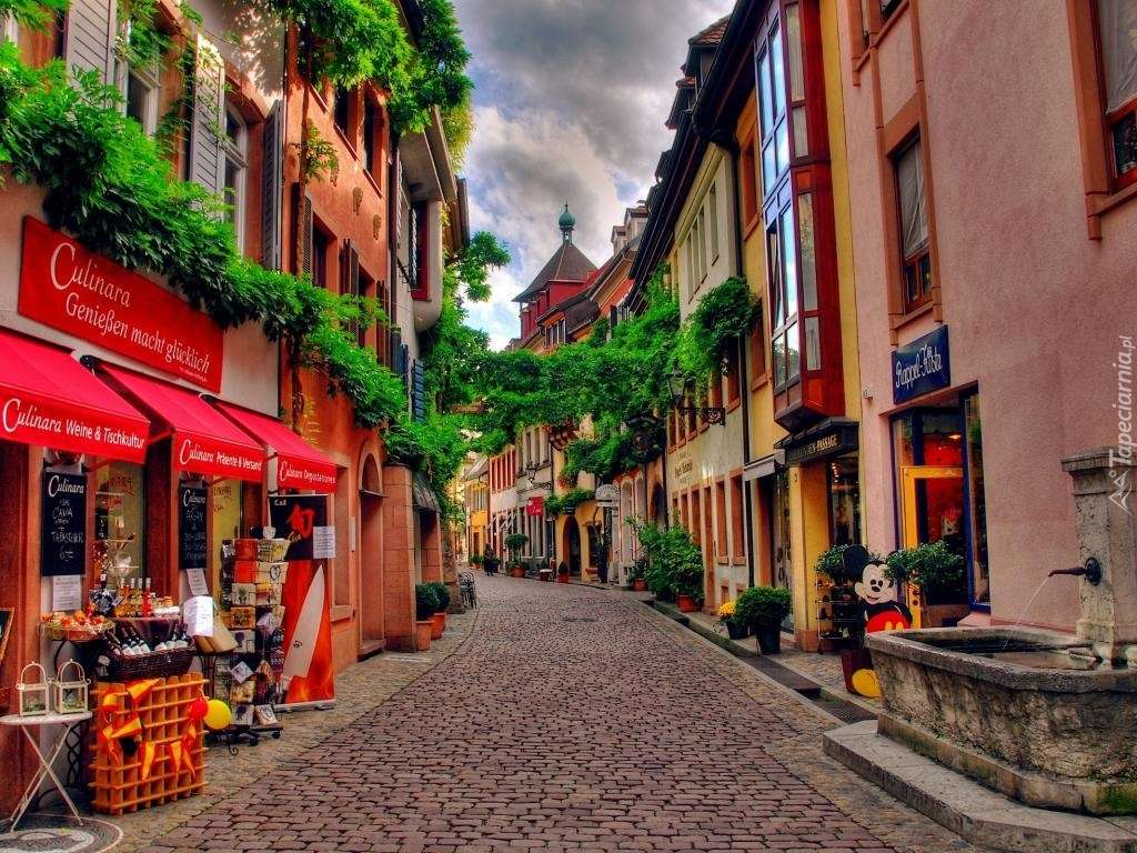 Straße in der Altstadt - Deutschland Puzzlespiel online