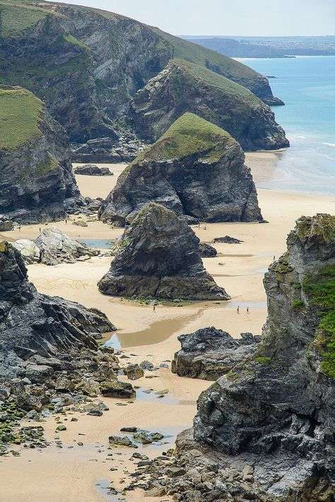 Bedruthan Steps Cornwall quebra-cabeças online