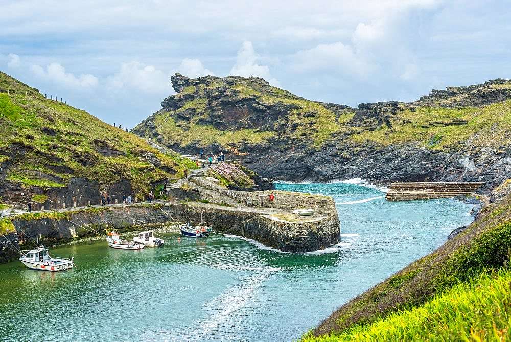 Boscastle Cornwall Anglie online puzzle