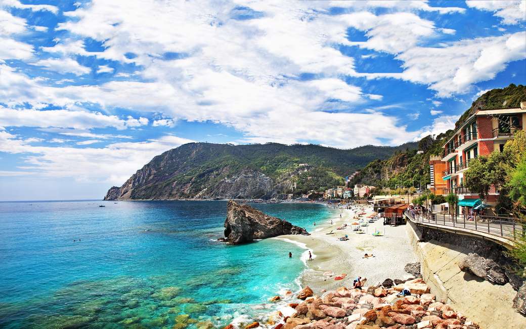 itália - montanhas, mar quebra-cabeças online