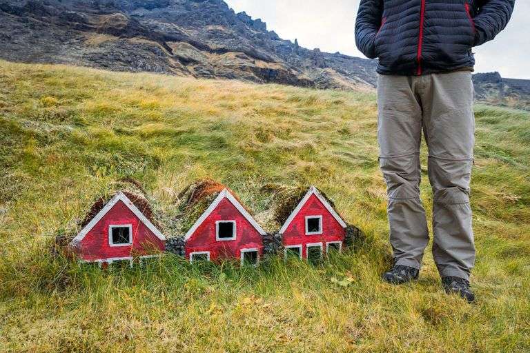 Ισλανδία - σπίτια ξωτικών online παζλ