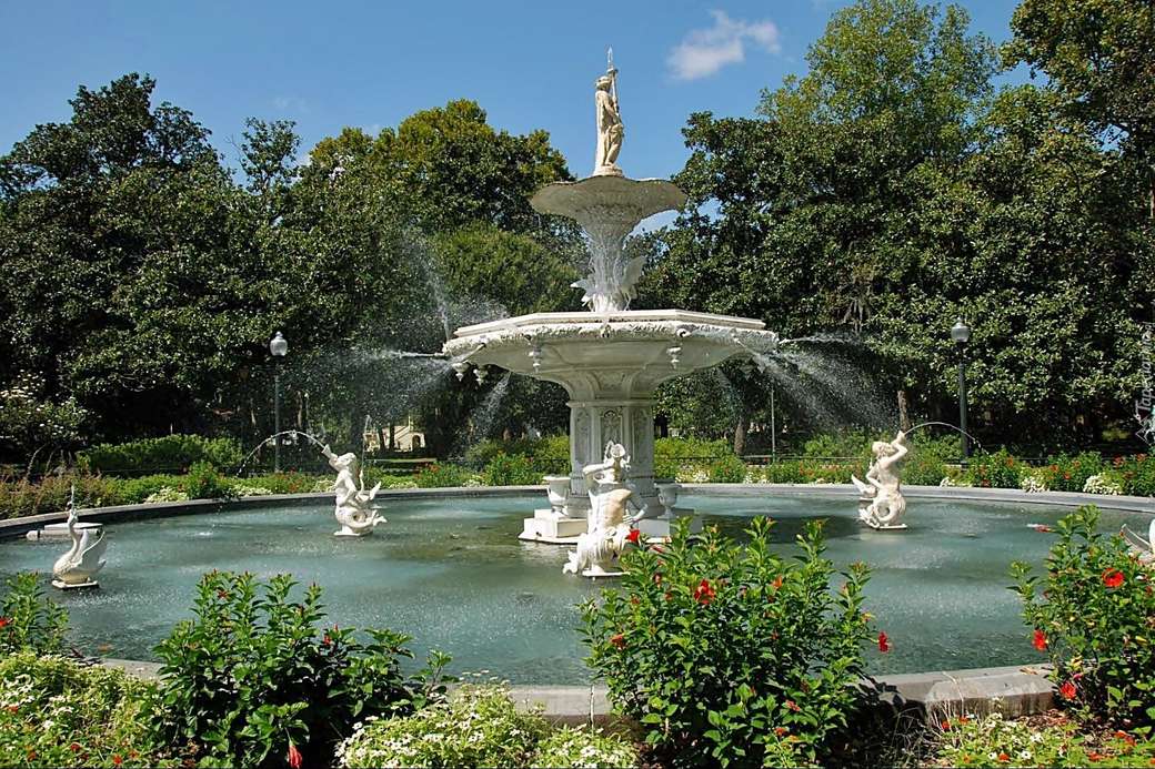 nationaal park - barok - fontein legpuzzel online