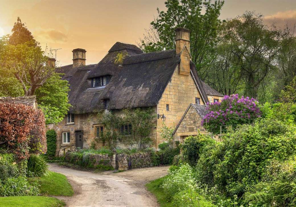 Cotswold Cottages in England Puzzlespiel online
