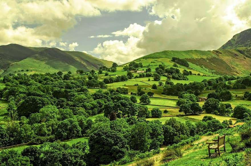 Severní část anglického Lake District online puzzle