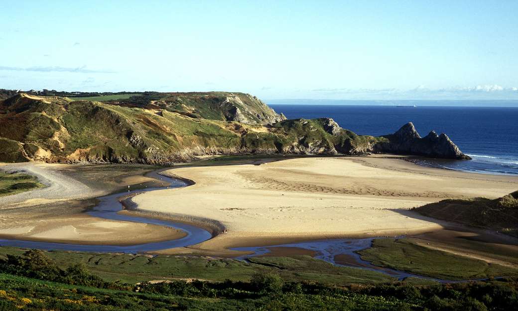 Swansea Gower Coast Zuid-Wales Engeland online puzzel