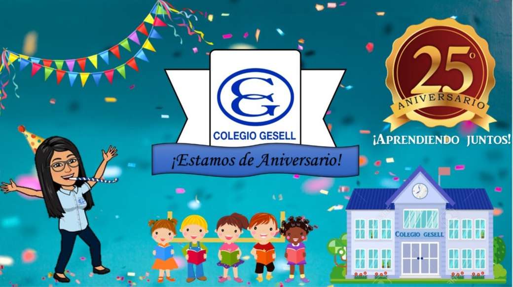 Честита годишнина на училище Gesell онлайн пъзел