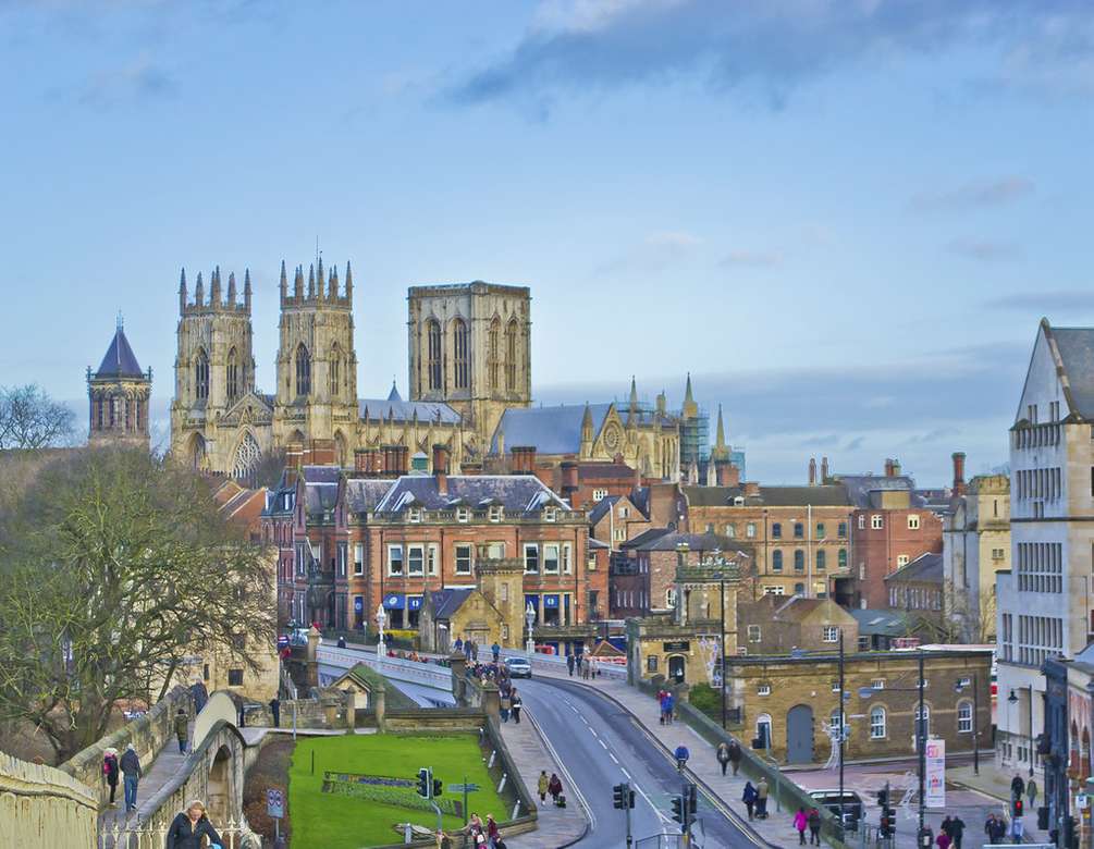 York città medievale in Inghilterra puzzle online