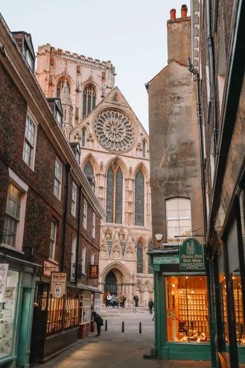 York vista sulla città medievale della cattedrale puzzle online