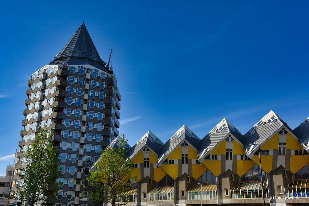 Ολλανδία - Ρότερνταμ, κτίρια κατοικιών παζλ online