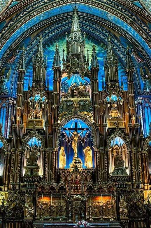 Basilique Notre Dame, Montréal, Québec, Canada puzzle en ligne
