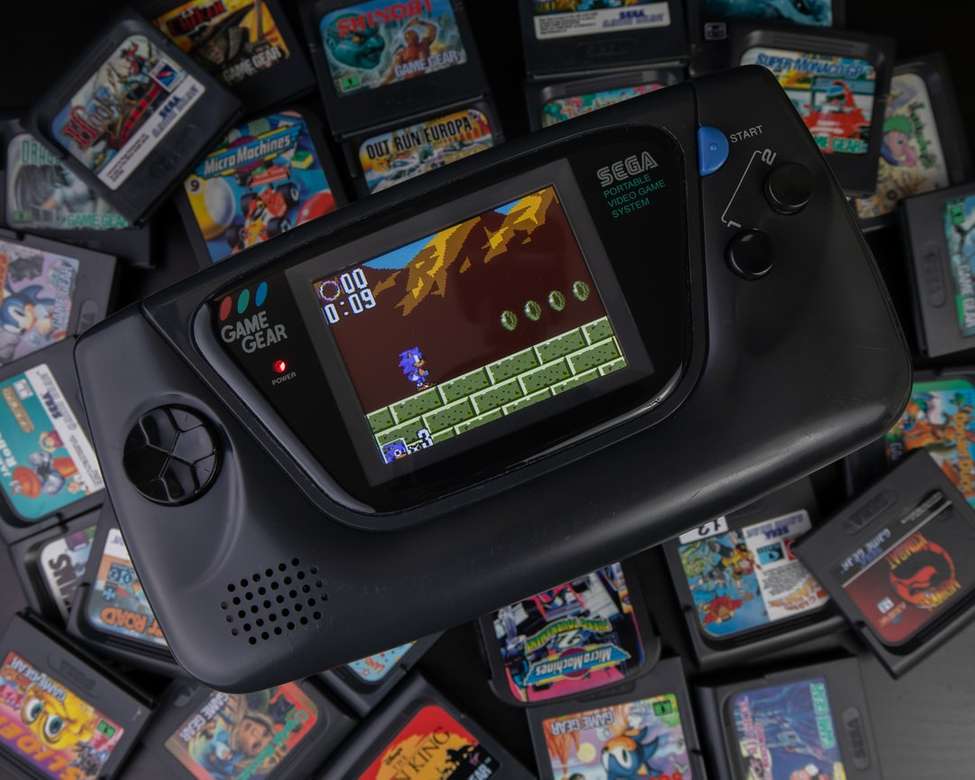 schwarze Nintendo Game Boy Spielekonsole Online-Puzzle