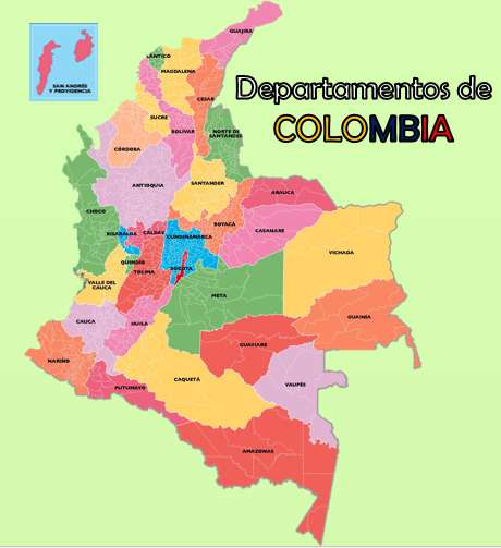 COLOMBIA pussel på nätet