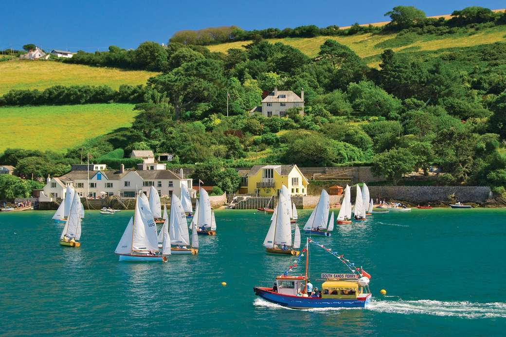 Salcombe Sailing Devon Anglie online puzzle