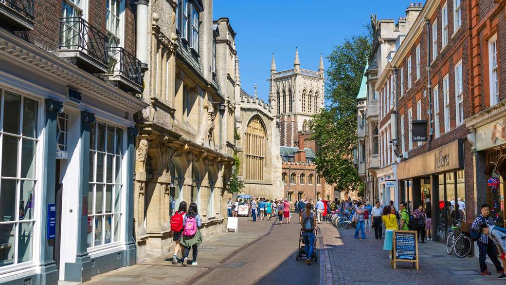 El centro de la ciudad de Cambridge Inglaterra rompecabezas en línea