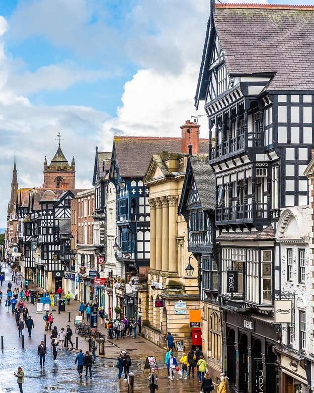 Chester Town Center Nord Wales Puzzlespiel online