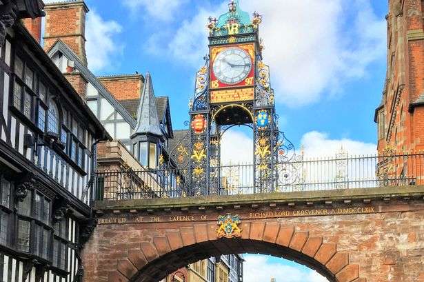 Chester Town Center Nord Wales Online-Puzzle