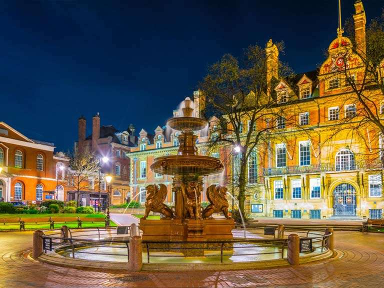 Le centre-ville de Leicester en Angleterre puzzle en ligne