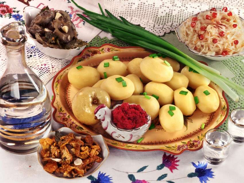 Ρωσικά πιάτα παζλ online
