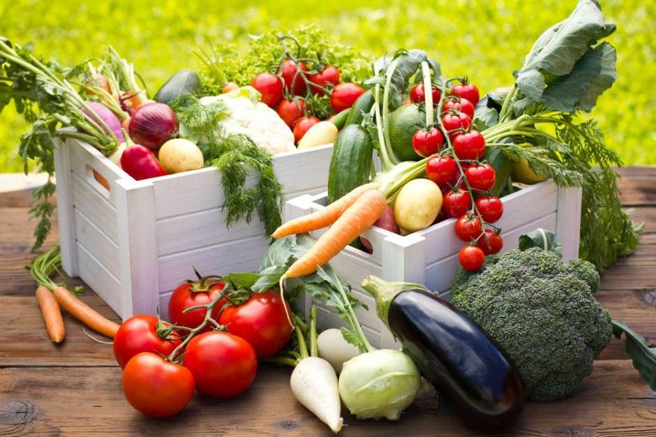 organiska grönsaker Pussel online