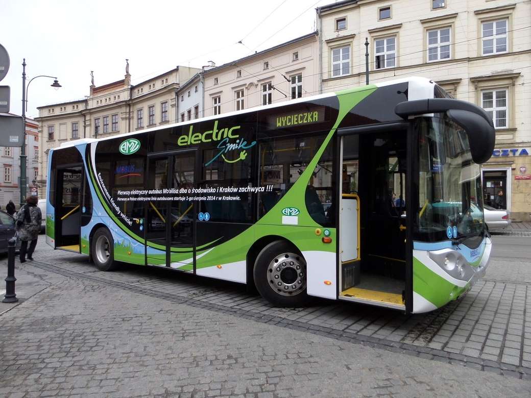 електрически автобус онлайн пъзел