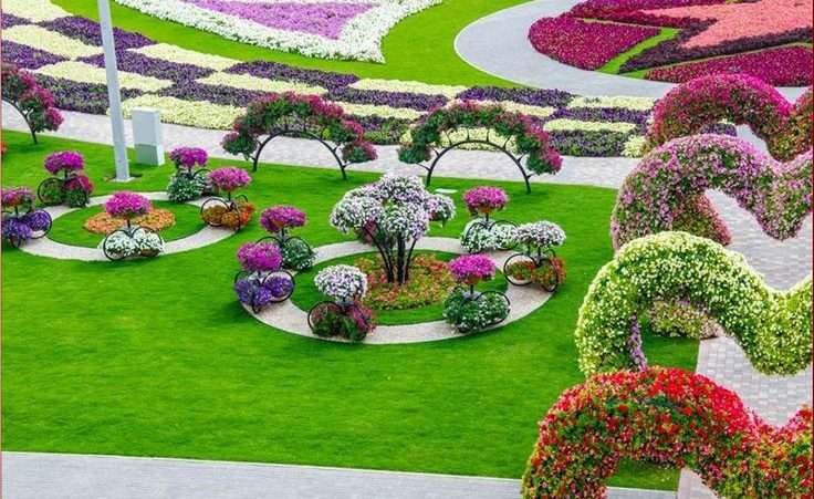 Gyönyörű kertek online puzzle