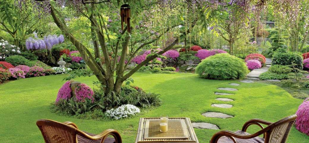 Gyönyörű kertek kirakós online