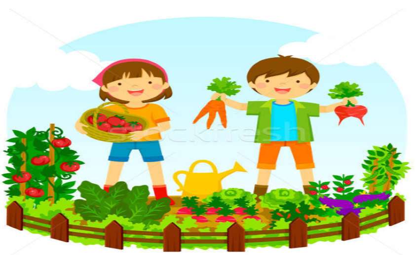 barns grönsaker Pussel online