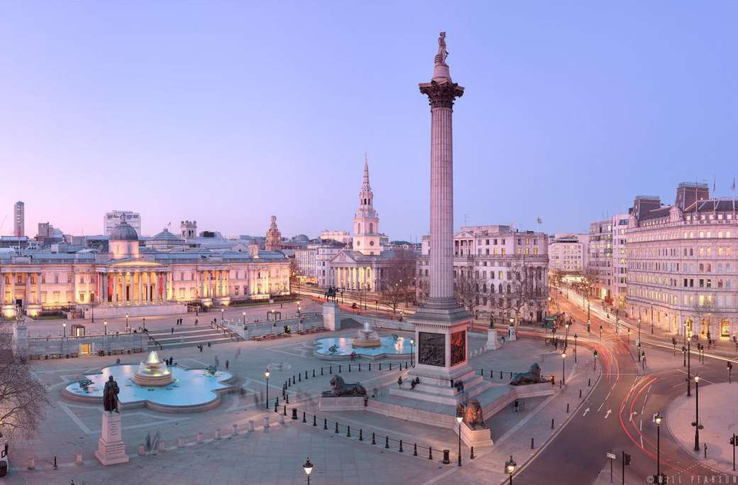 Londres Trafalgar Square rompecabezas en línea