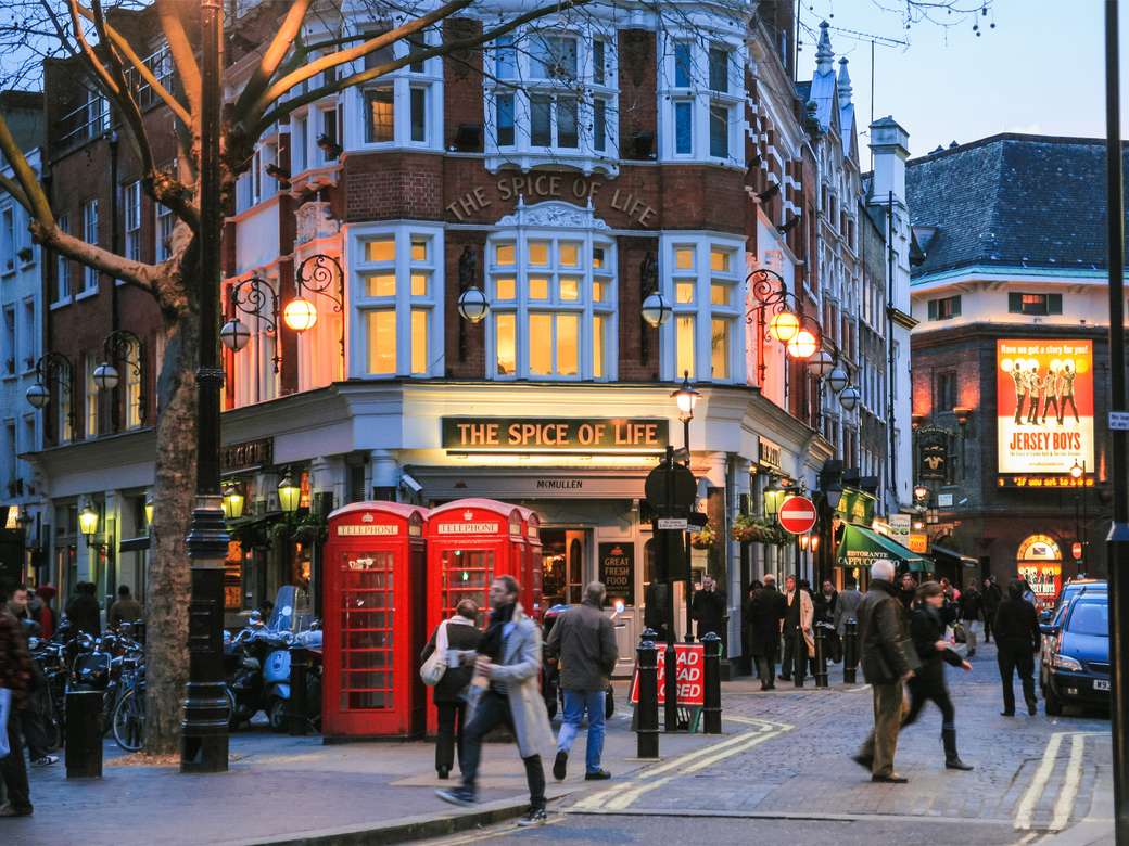 Londýnská čtvrť Soho skládačky online