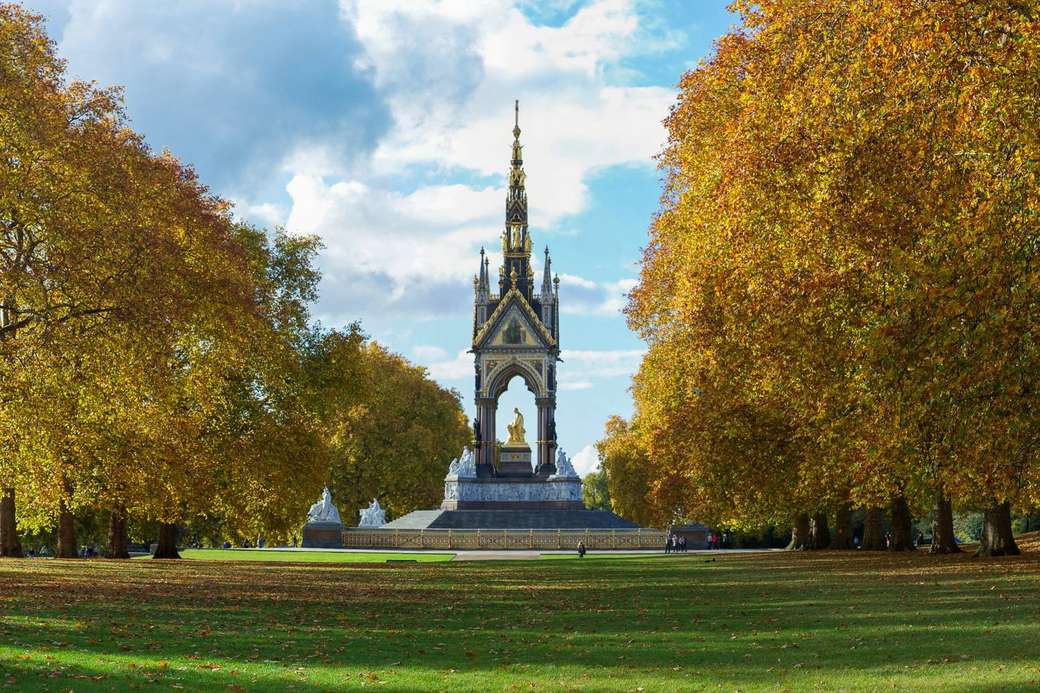 London Hyde Park Albert Emlékmű online puzzle