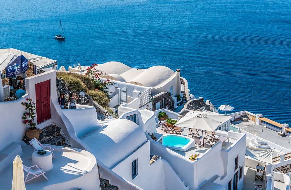 Griechenland-Santorini Online-Puzzle