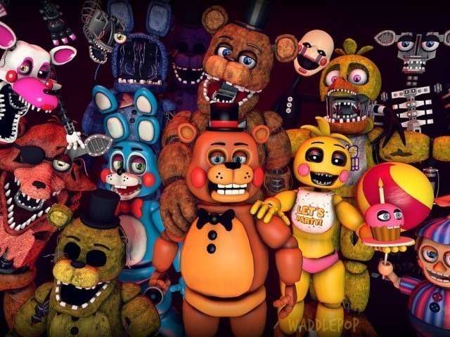 Five niths at Freddy's 2 puzzle online