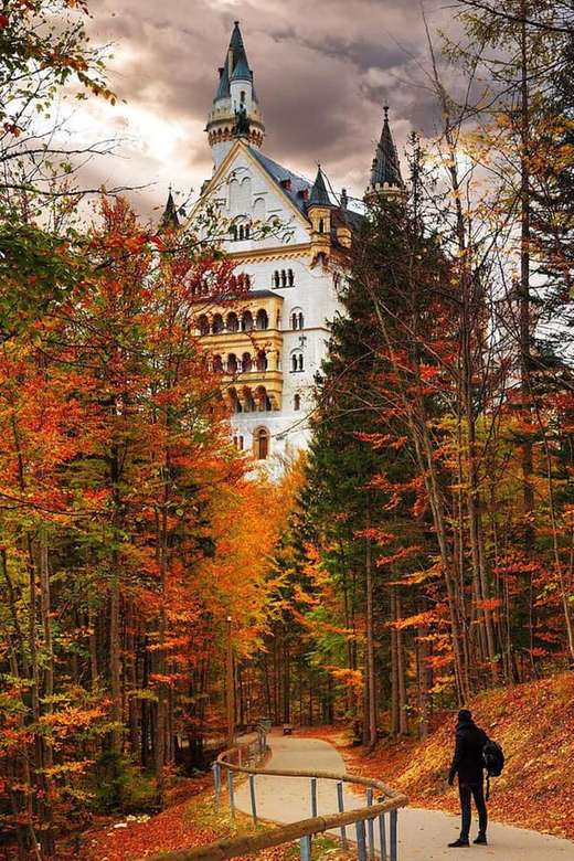 Neuschwanstein kastély, Bajorország, Németország online puzzle