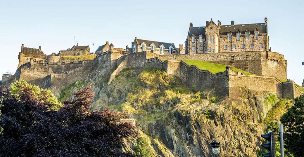 Edinburgh uitzicht op het kasteel Schotland online puzzel
