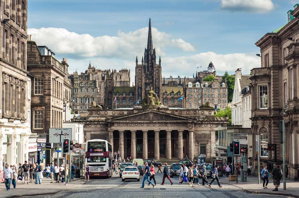 Edinburgh Town Centre Scotland skládačky online