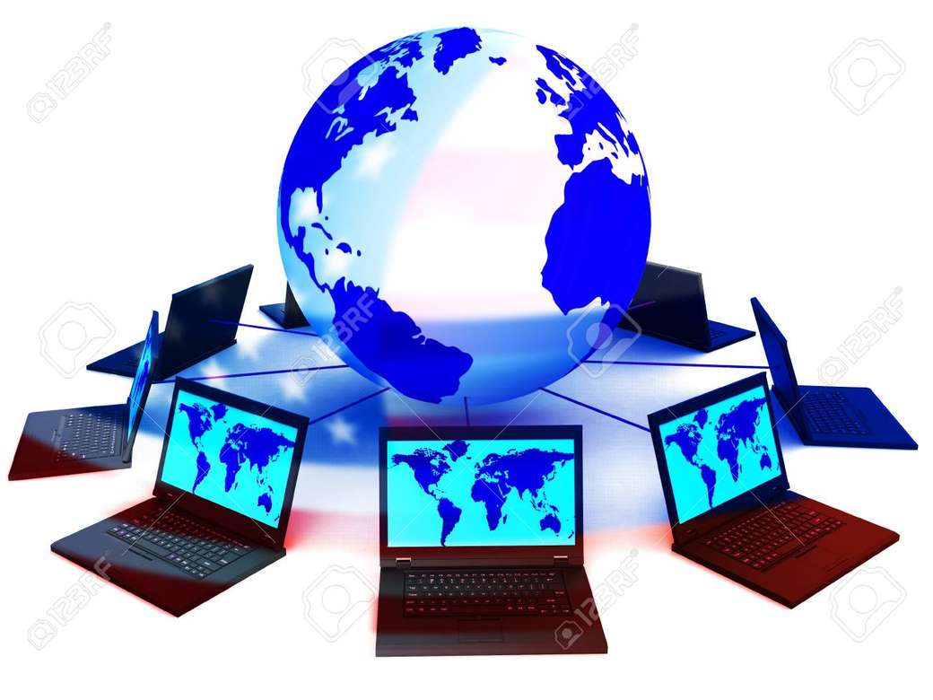 Компютърът и светът онлайн пъзел