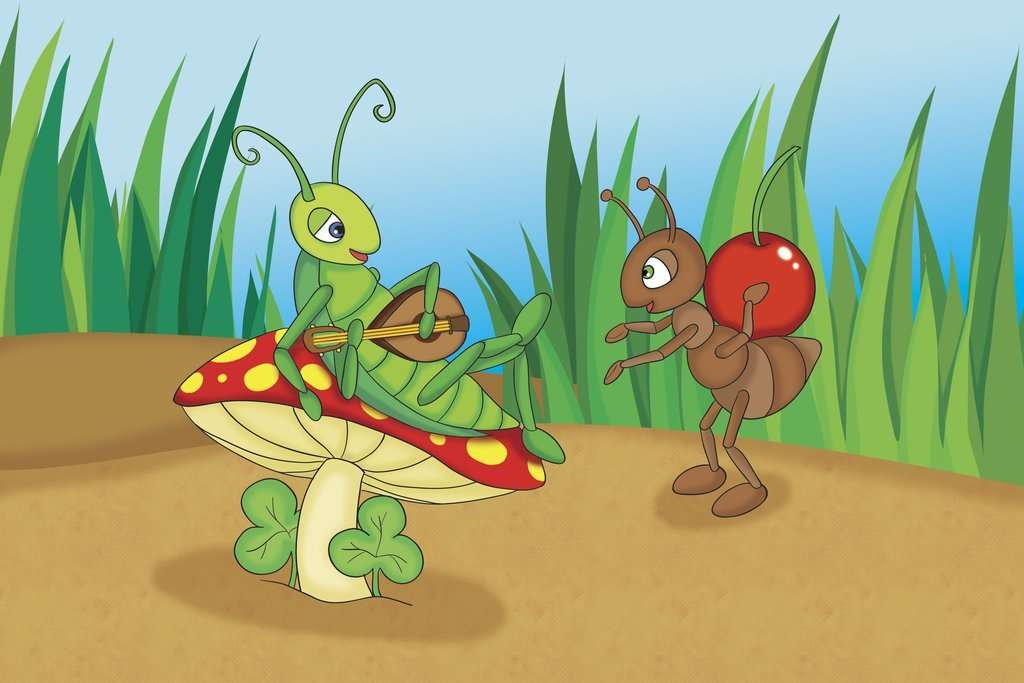 THE ANT AND THE GRASSHOPPER online puzzle