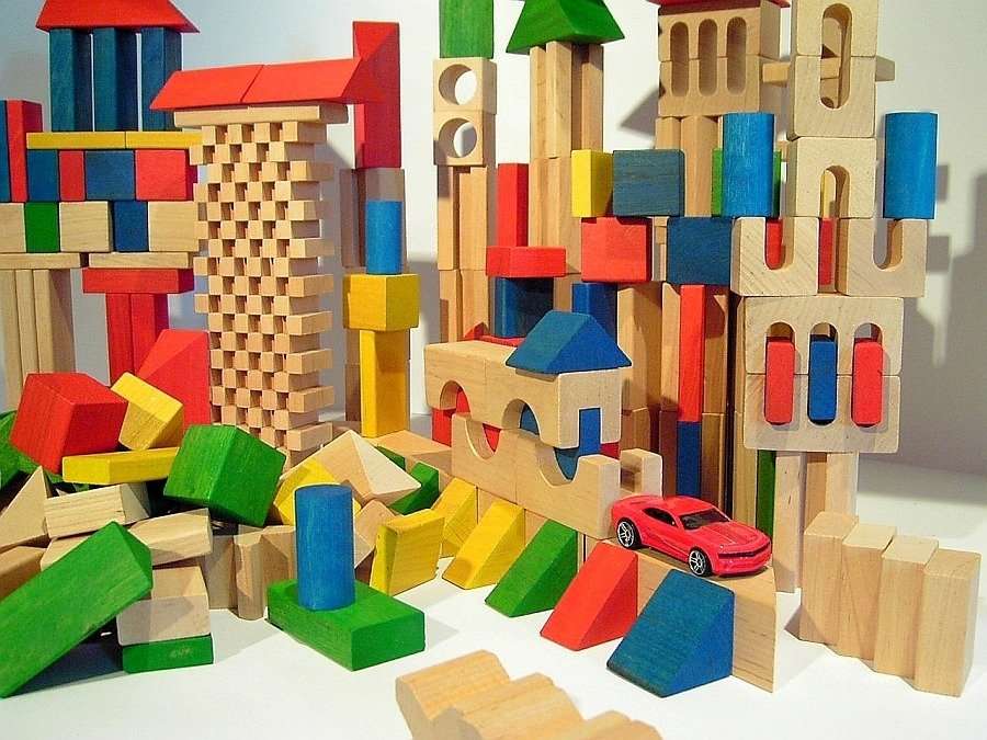 Blocos de madeira puzzle online