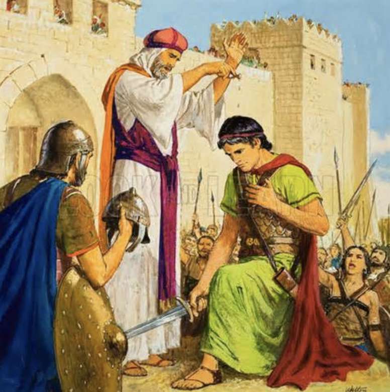 SAMUEL ANOINTING DAVID AS KING jigsaw puzzle online