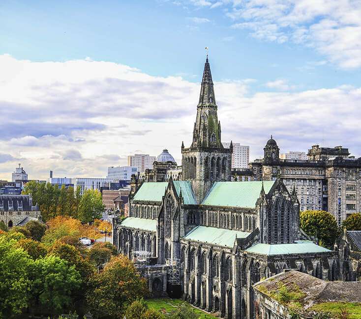 Glasgowská katedrála ve Skotsku skládačky online