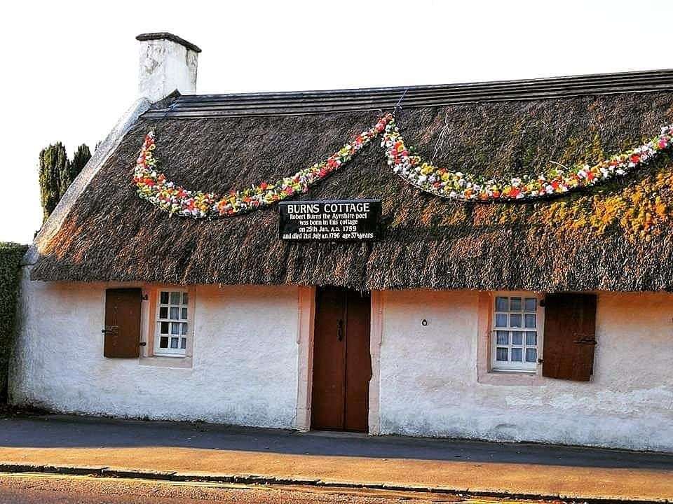 Айър Робърт Бърнс Къща за раждане Шотландия онлайн пъзел